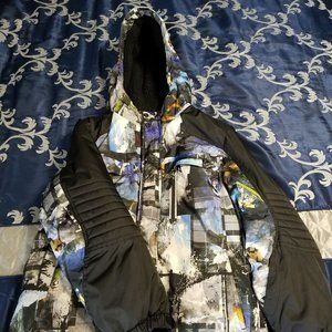ZeroXposur Black & Blue Graphic Kids Jacket
